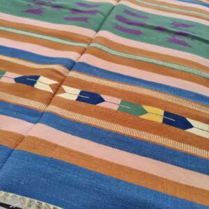 Kivipesty puuvilladurri, monivärinen