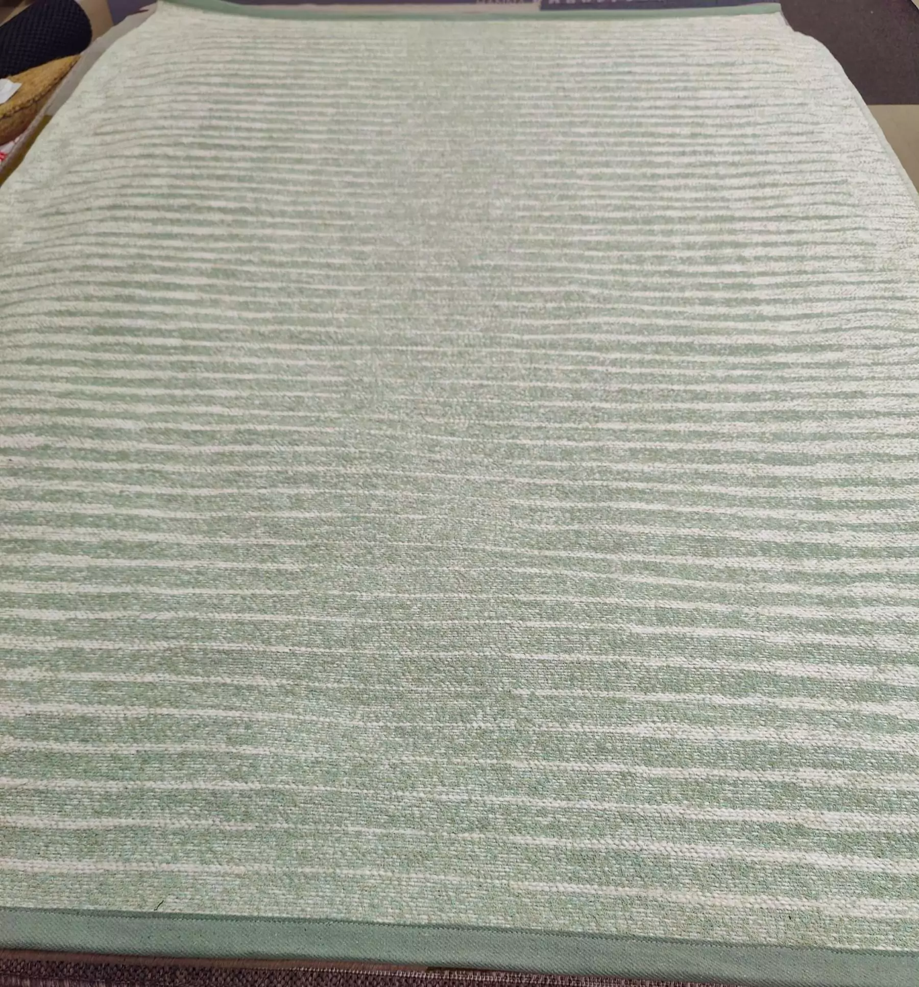 Härmä puuvillamatto, vaaleanvihreä