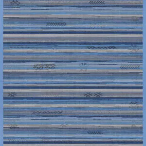 Liiva puuvillamatto, sininen