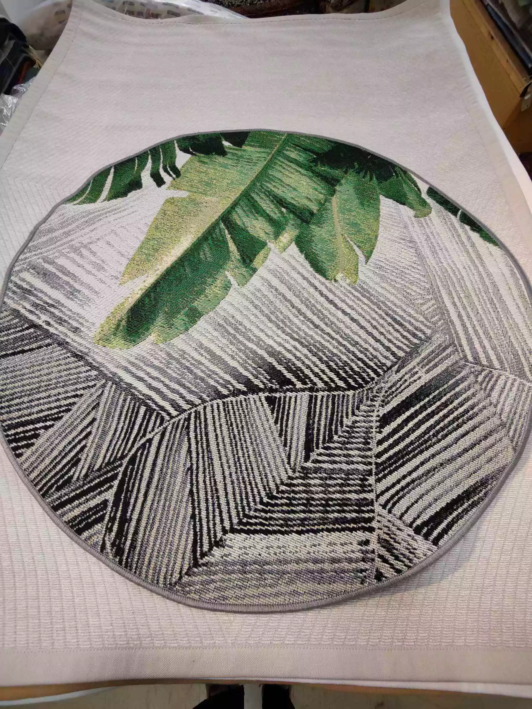 Palmu matto, pyöreä 120 cm