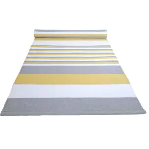 Kotimainen Daalia Raitamatto EKO, kelta-harmaa