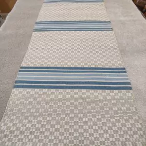 Puuvillamatto, kitti/sininen