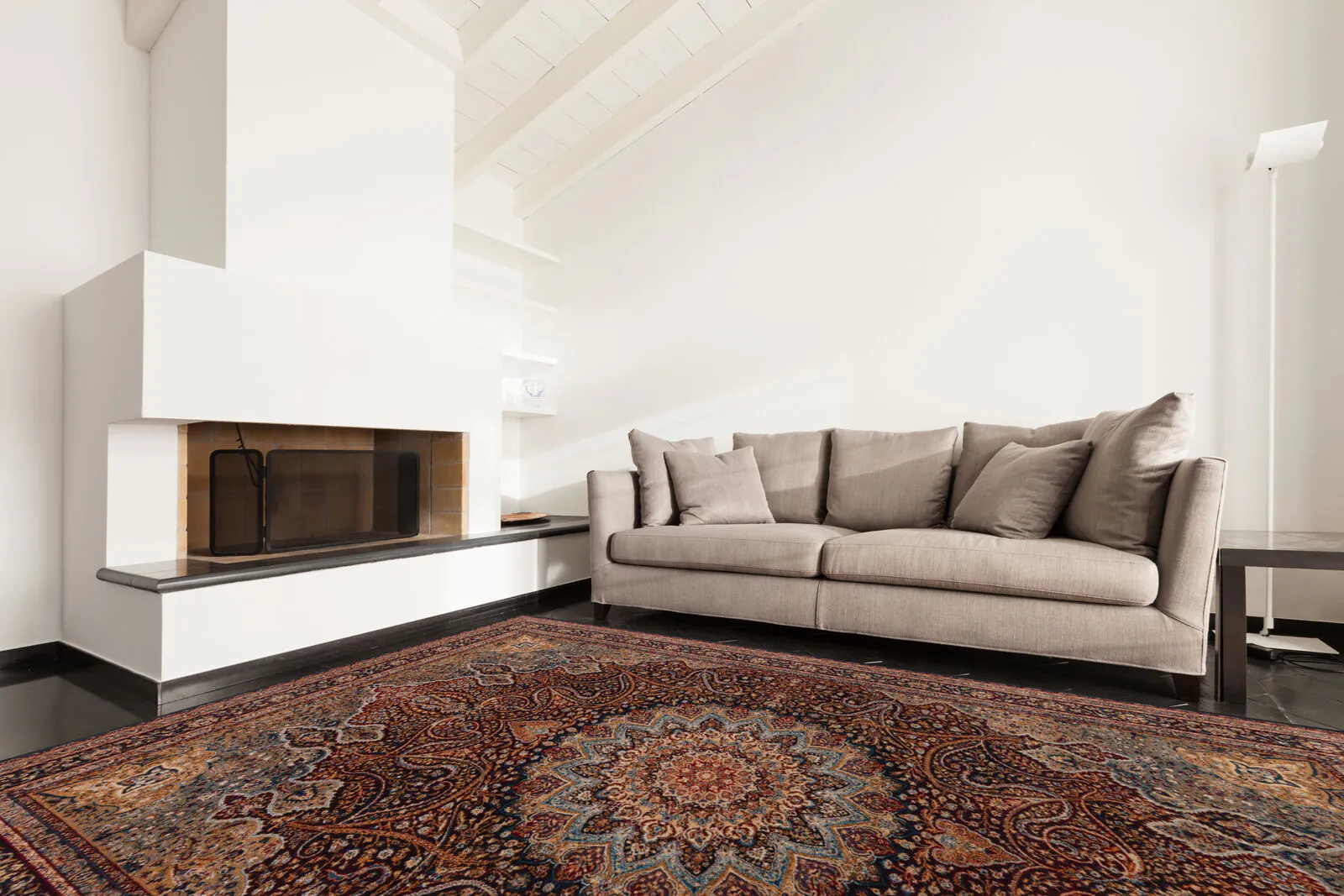 Namak villaplyysimatto, dark red - Image 2