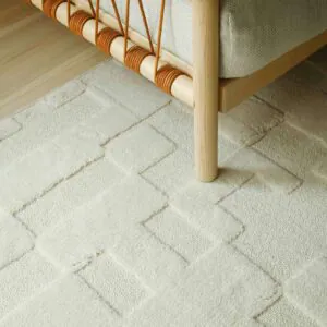 Domino villamatto, valkoinen