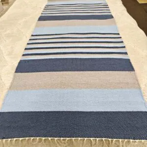 Kotimainen Tiia raitamatto EKO, sininen